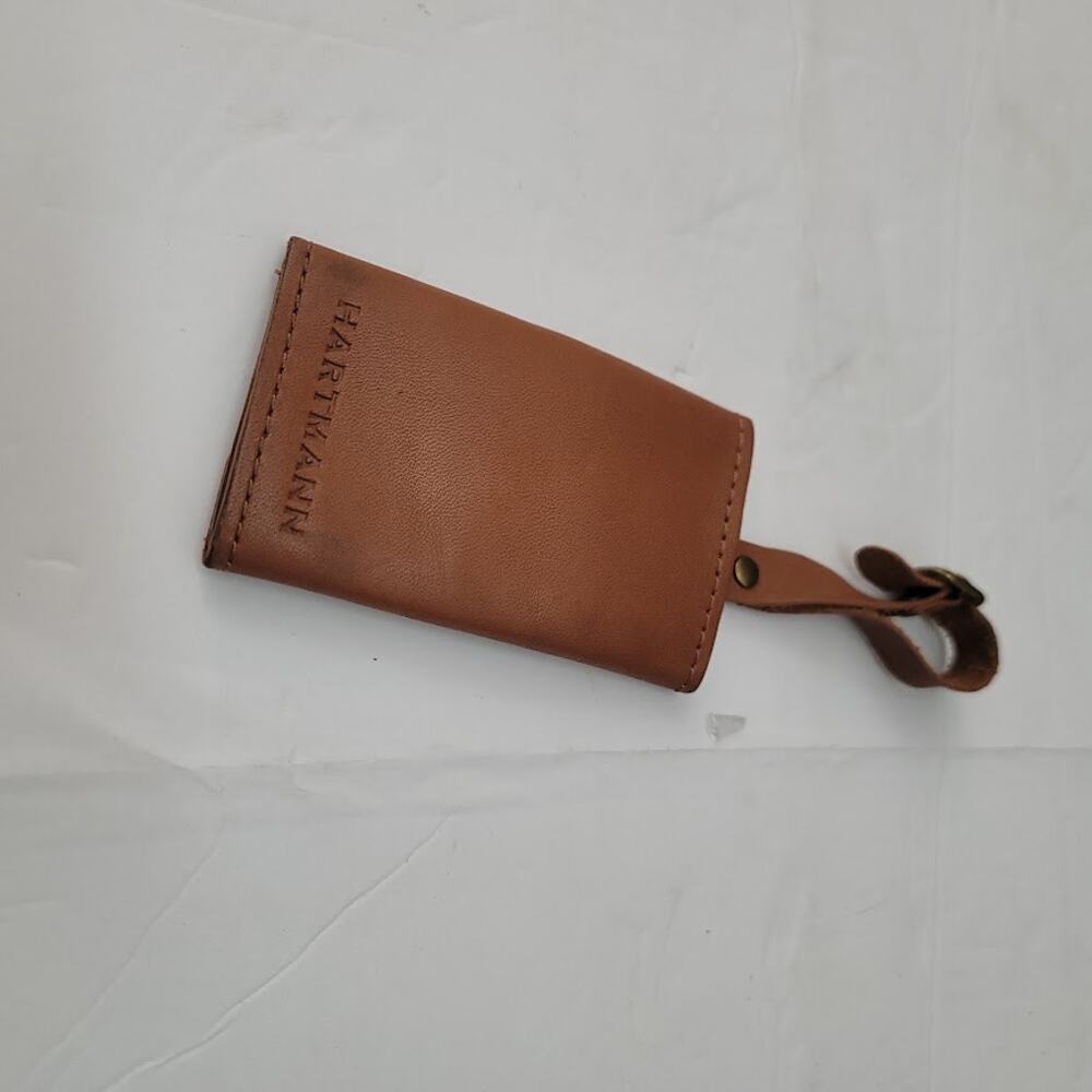 Vintage Hartmann Luggage Belting Leather ID Luggage Tag Identification suitcase